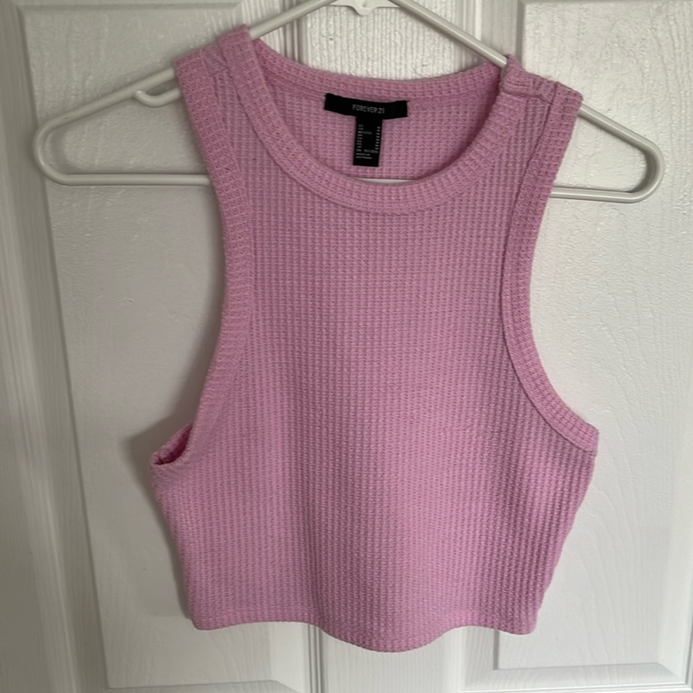 Pink crop top